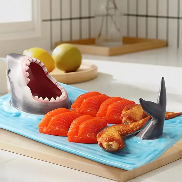 Assiette en céramique Requin de bord de mer