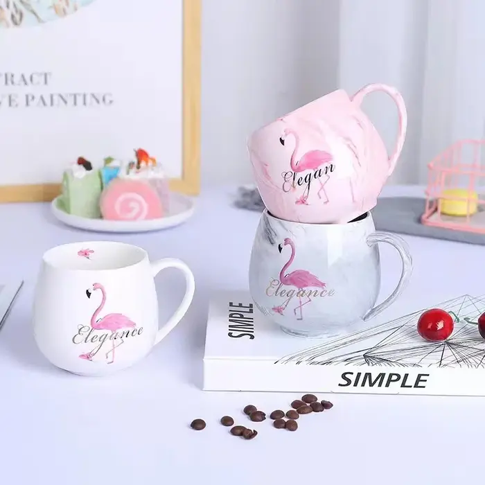 Tasse créative en céramique et marbre