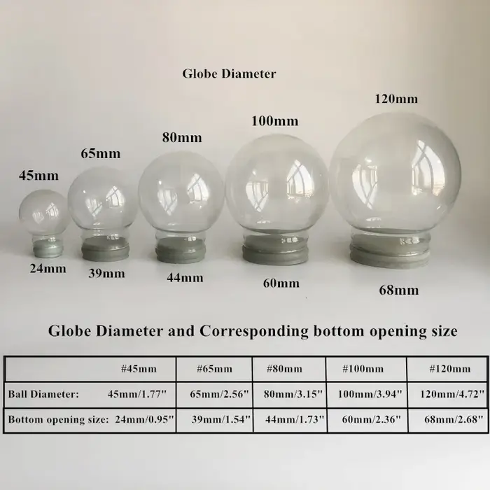 Cadeau promotionnel, globe à neige en verre vide à faire soi-même