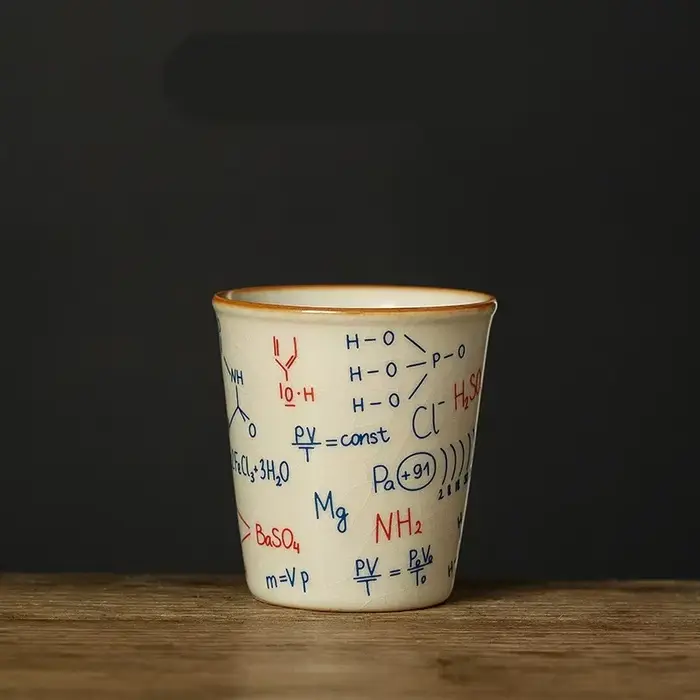 Tasse à expresso de 120ML, motifs de formule physique chimique mathématique, tasse à thé en céramiqu