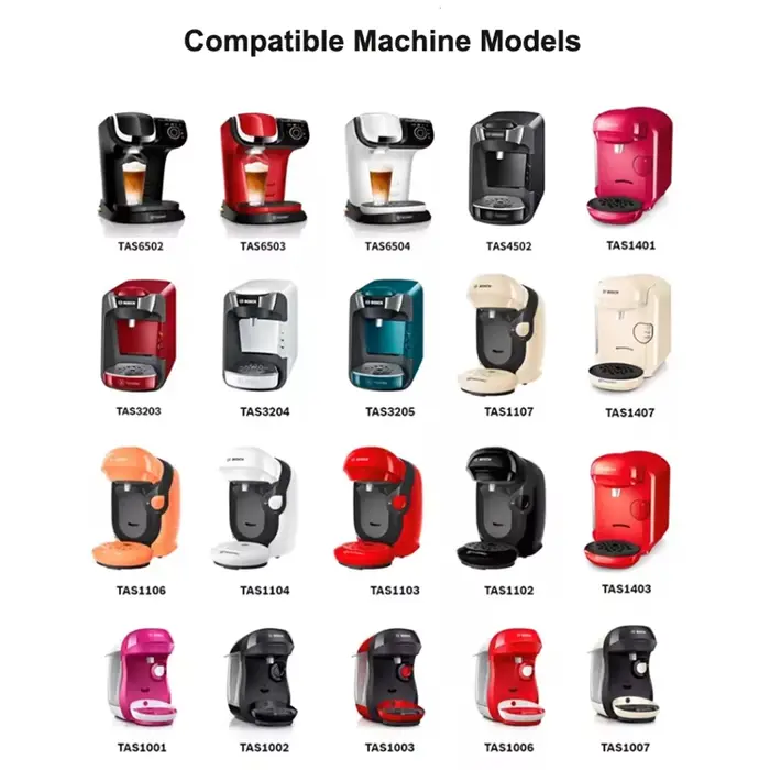 Icafilas pour Bosch Tassimo Capsule de café réutilisable 60/180/200/220 ML dosette