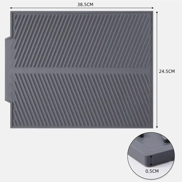 Tapis de séchage de vaisselle pour comptoir de cuisine