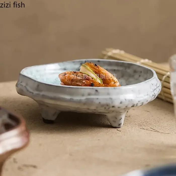 Assiette à Sushi en Céramique Vintage