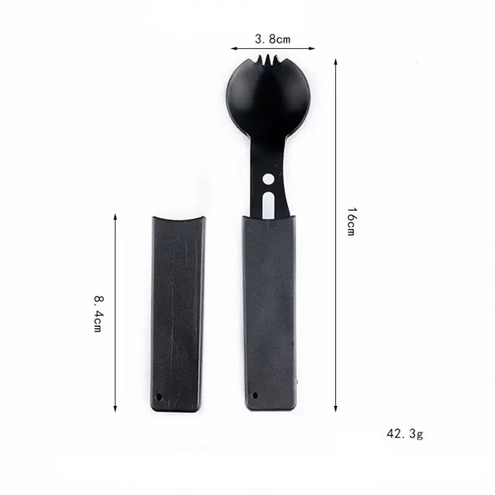 Vaisselle de Camping en plein air couteau en acier inoxydable fourchette cuillère Portable multi-fon