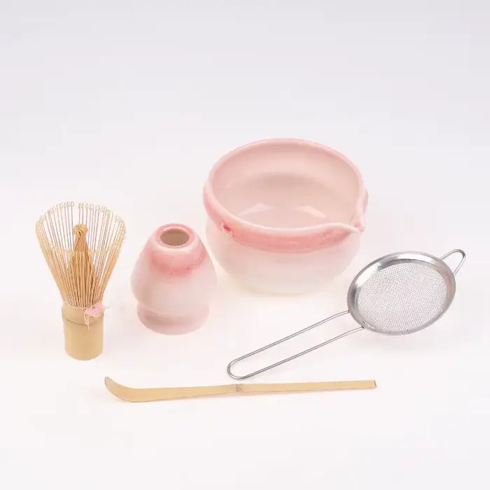 Ensemble Matcha, ensemble fouet à Matcha, ensemble Matcha en céramique, kit Matcha 5 pièces pour les