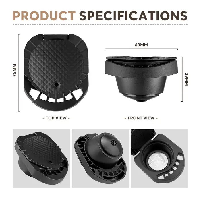 Adaptateur de Capsule de Café Réutilisable pour Dolce Gusto Genio S Piccolo