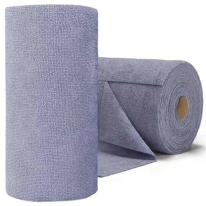 20 feuilles/rouleau de torchons en microfibre – Chiffon de cuisine multifonctionnel double face