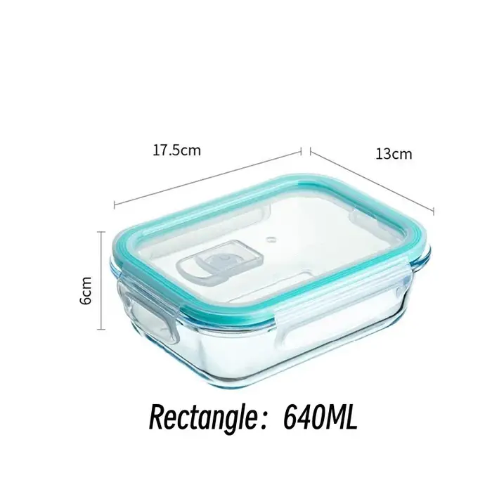 Boîte à lunch en verre borosilicate haute résistance