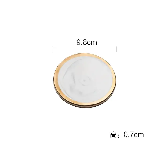 Napperon en céramique marbrée, tapis de dessous de verre, coussinets pour tasse, vin, boisson, tasse