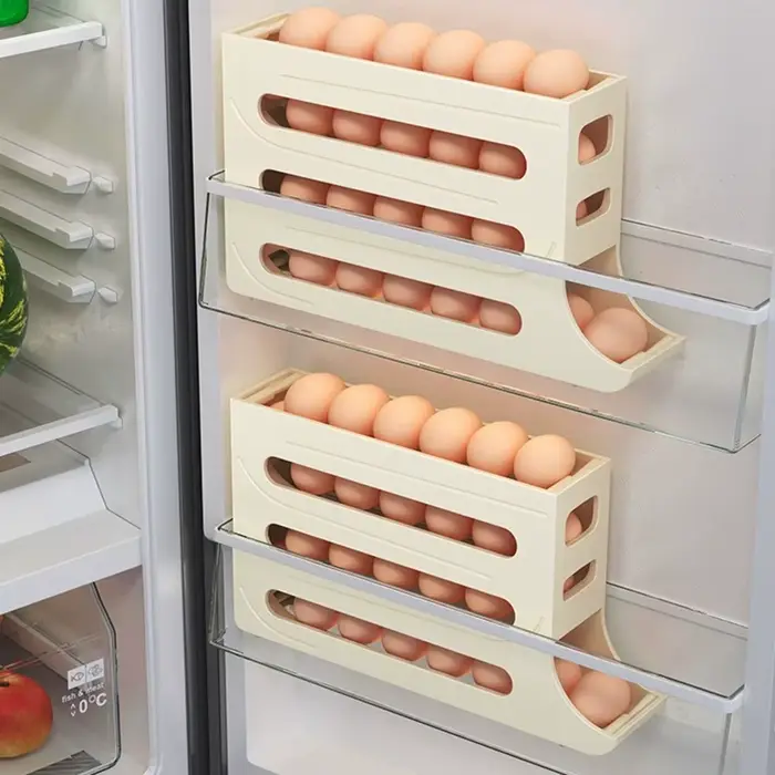 Boîte de Rangement d'emoufs pour Réfrigérateur, Pratique, 30 Grilles, en Plastique, Défilement exist