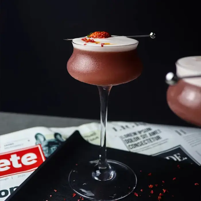 Grand Verre à Cocktail Spécial en Clip, Article Créatif pour la Maison, pour Martini, Bar, Vin
