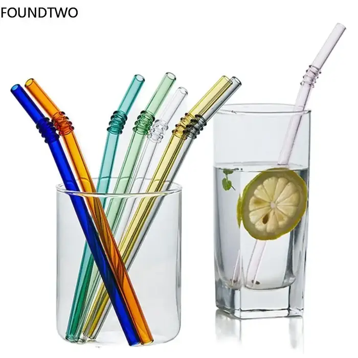 Pailles en verre réutilisables