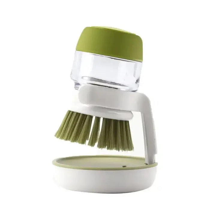 Brosse à vaisselle avec distributeur de savon, brosse de nettoyage multi-usages avec distributeur de
