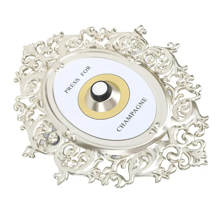 Bouton de champagne décoratif en métal