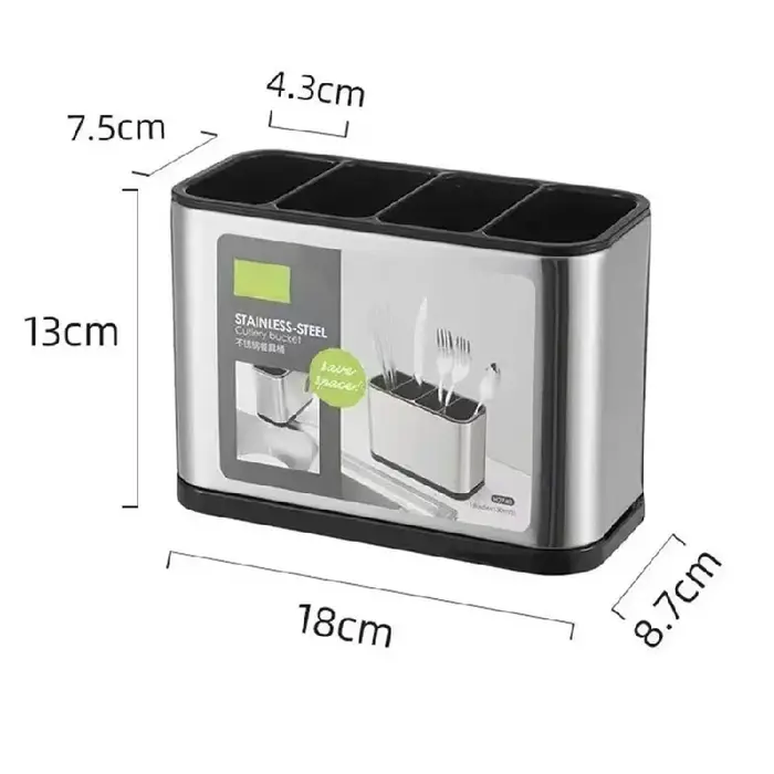 Égouttoir à couverts en acier inoxydable