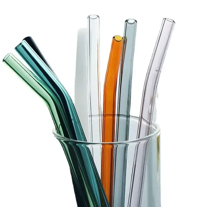 Pailles en verre réutilisables