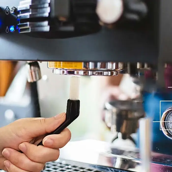 Brosse de nettoyage pour machine à café, brosse en nylon pour machine à expresso, outil de nettoyage
