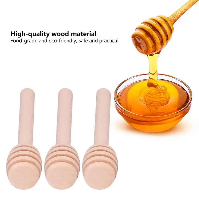 Bâtonnets de louche à miel en bois