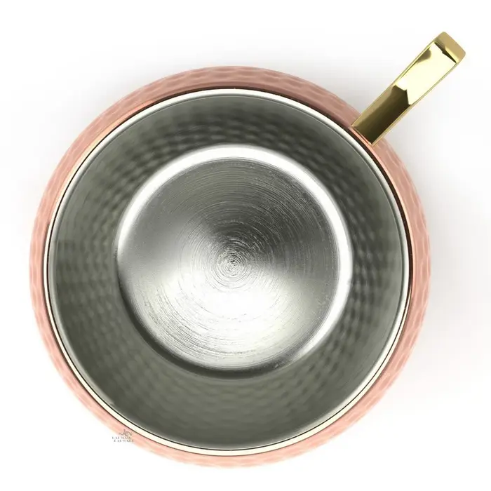 4 pièces 550ml martelé cuivre plaqué moscou Mule tasse Cocktail bière café