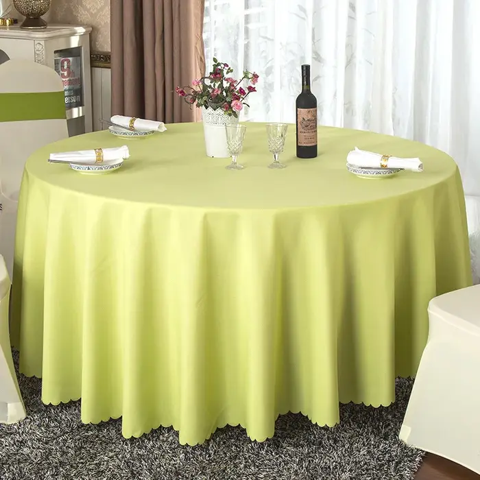 Nappe de Table ronde de couleur unie