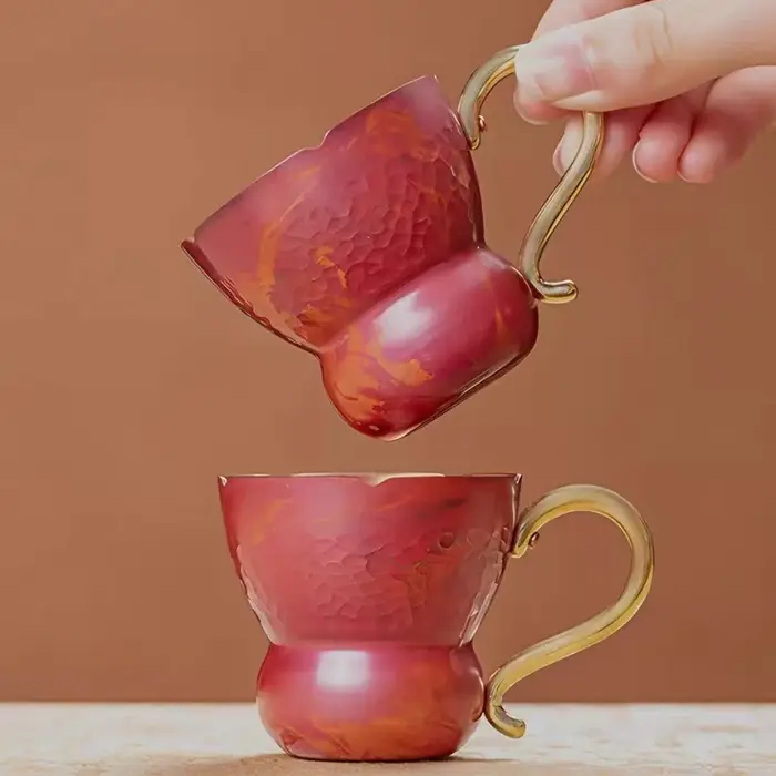 Mini tasse à café en cuivre Vintage