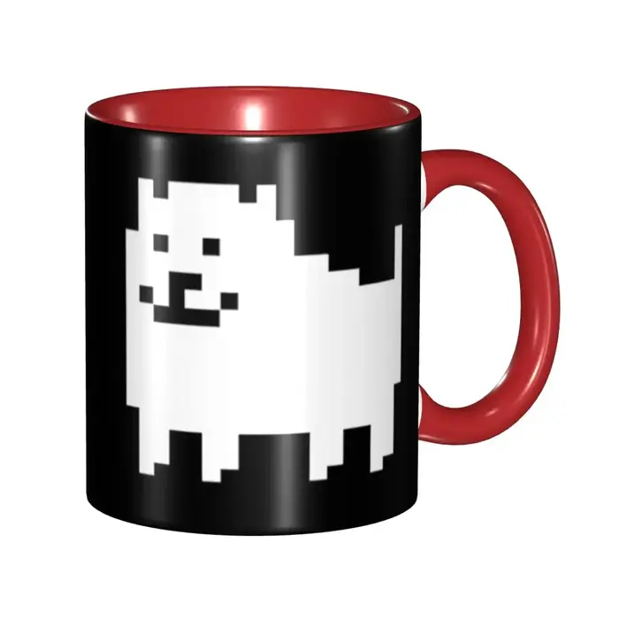 Tasses à café Undertale HQ avec motif de chien agaçant