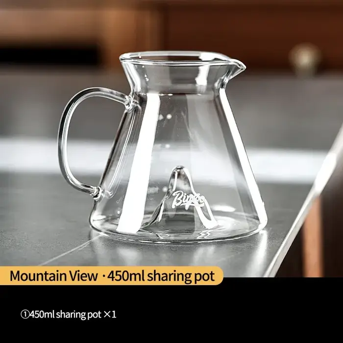 BINCOO 450ml verser sur café goutteur verre partage Pot entonnoir goutte à goutte cafetière infusé à