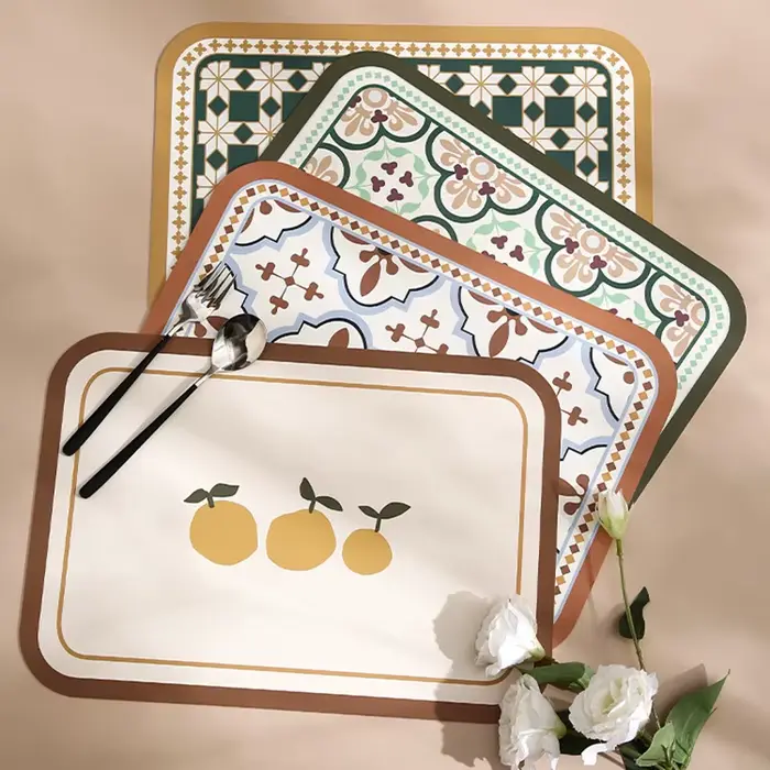 Ensemble de sets de table de ferme scandinave – 45x30cm
