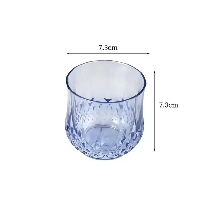 Verres à vin en plastique, coupes à champagne vintage, gobelets découpés, verres à cocktail incassab