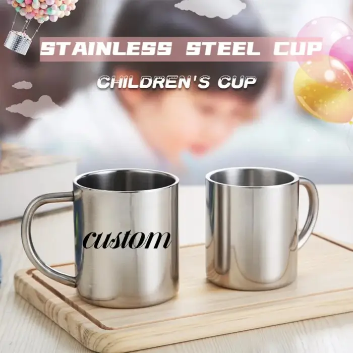 Tasse en acier inoxydable avec PHOTO personnalisée