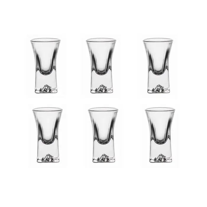 6 pièces ensembles de verres à vin exquis créatif Baijiu tasse Iceberg fond verre à vin verre à Shot