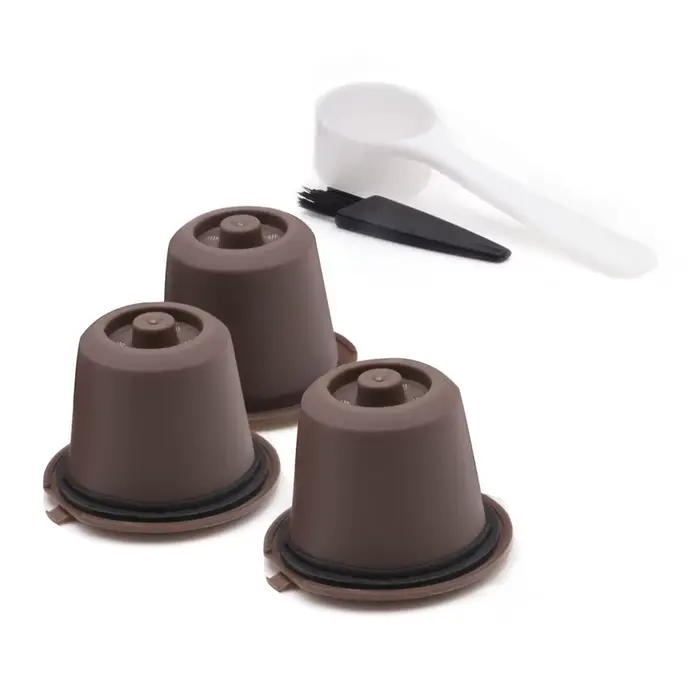Capsules de café réutilisables, 3 pièces, pour machine à expresso