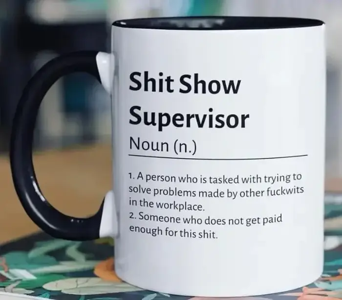 Tasse à café avec Message caché pour les collègues