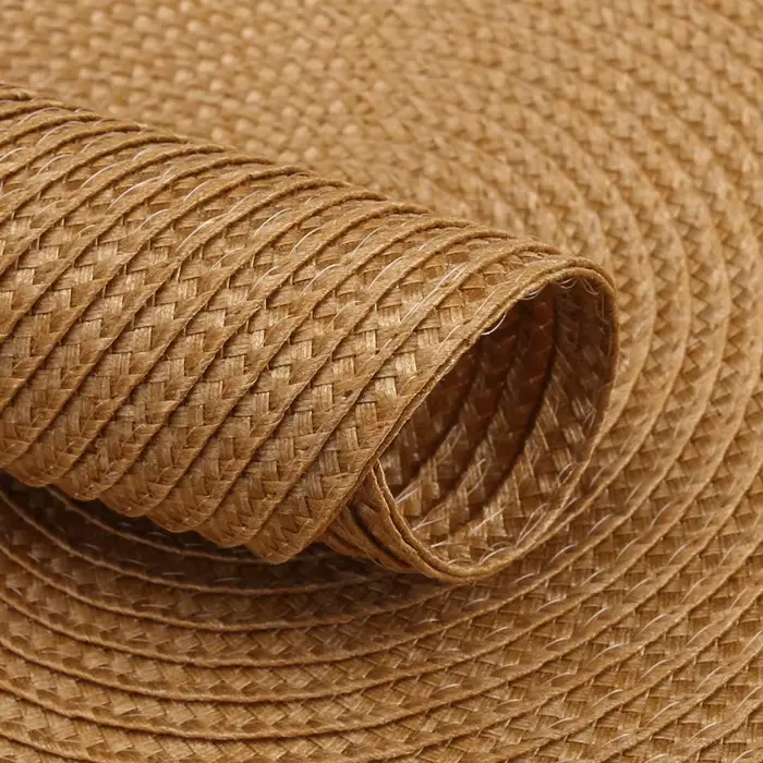Ensemble de 12 tapis de Table rond tressé