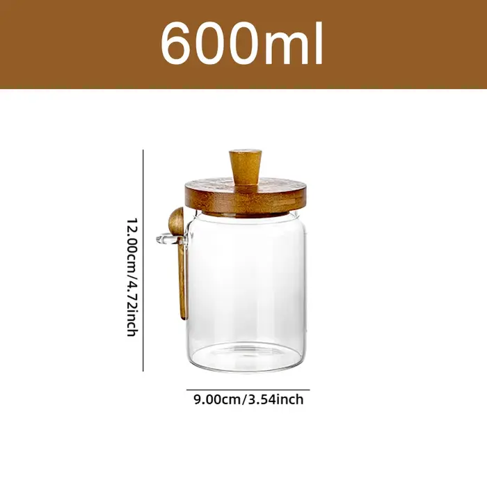Pot en verre pour céréales