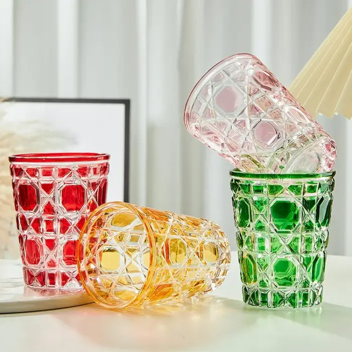 Verre à whisky en cristal coloré de Style européen