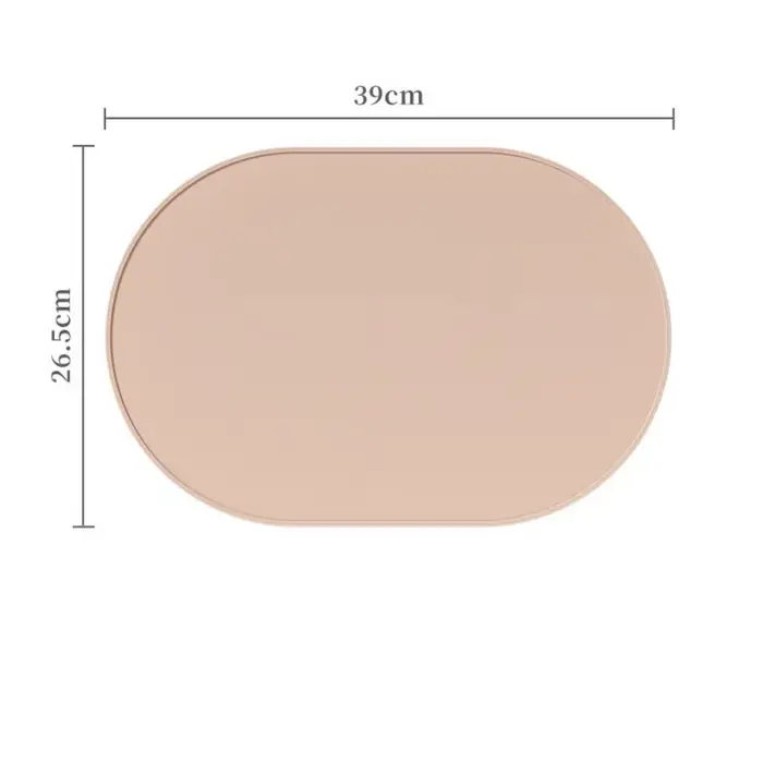 Sets de table en silicone, résistants à la chaleur, réutilisables, portables, imperméables, anti-tac