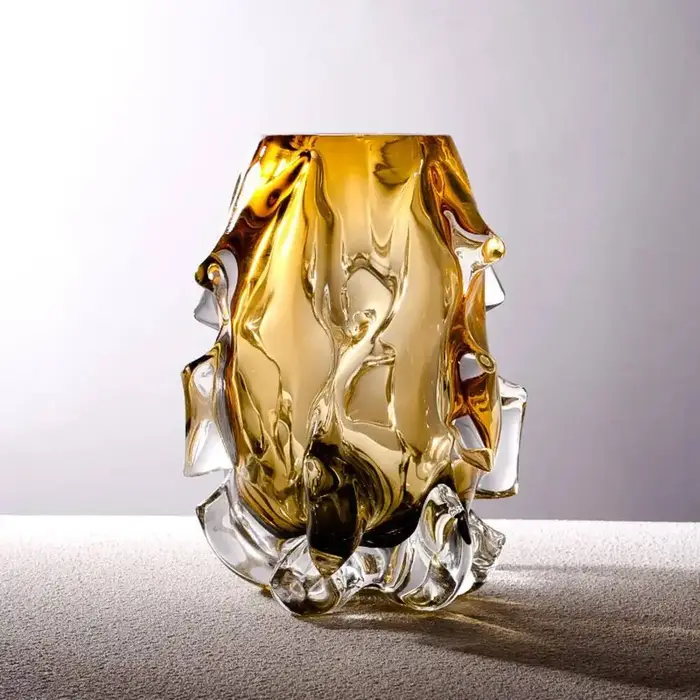 Vase en verre de cristal créatif de luxe léger