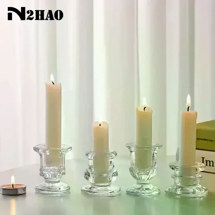 Porte-bougie en verre, nouveauté