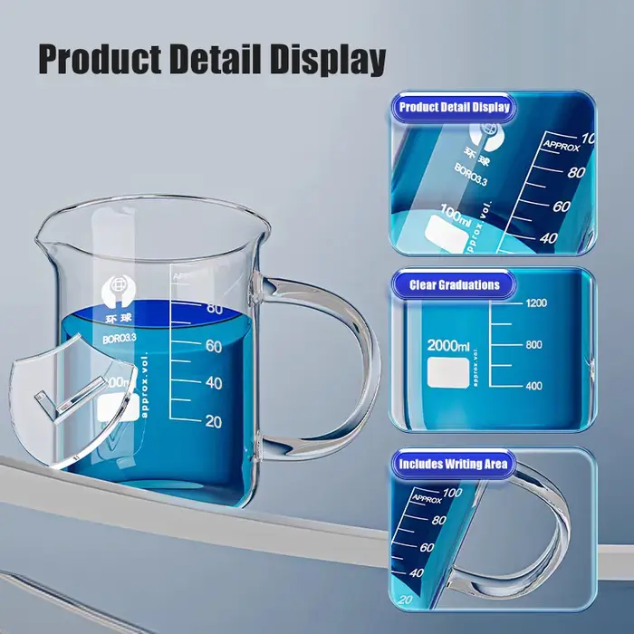 Tasse à mesurer avec poignée 100-1000ml