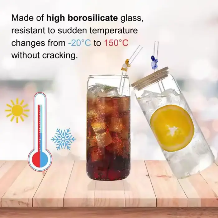 Pailles en verre réutilisables