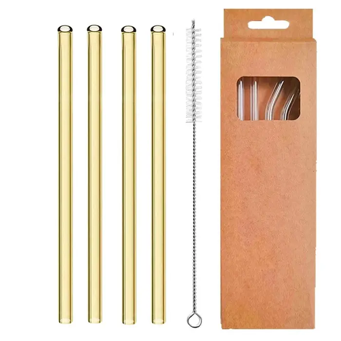 Pailles en verre réutilisables de 8mm