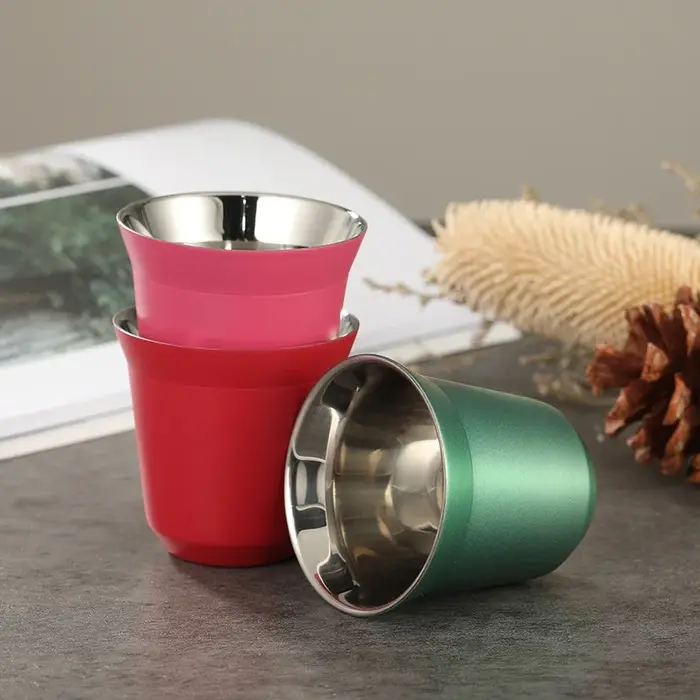 Tasse d'été Simple à fond plat