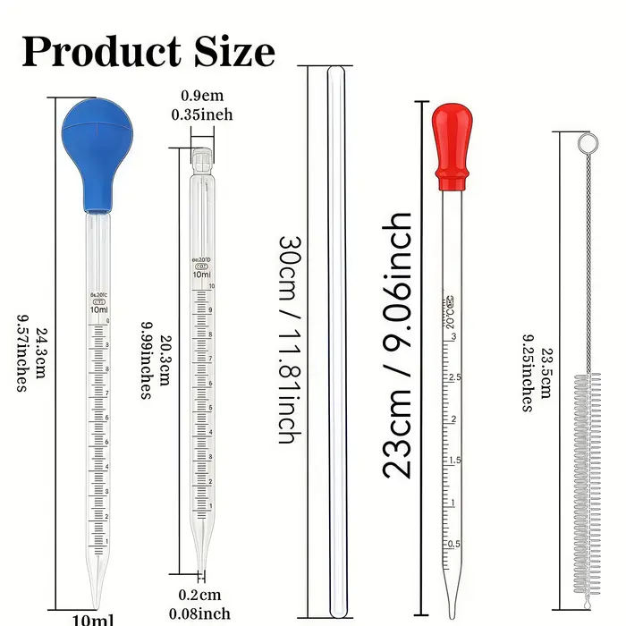 Pipette en verre, compte-gouttes