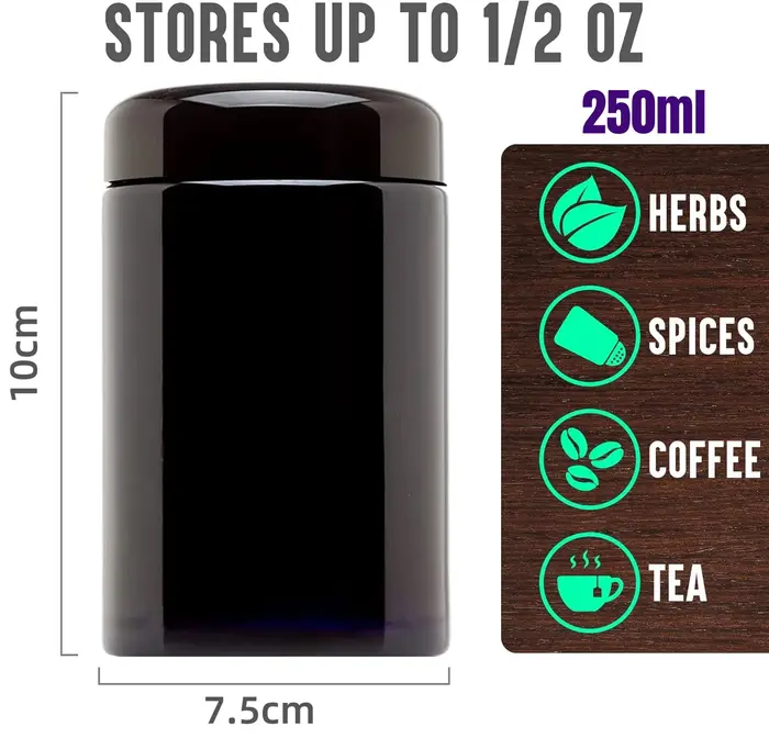Récipient hermétique de 1/2 Oz 250ml