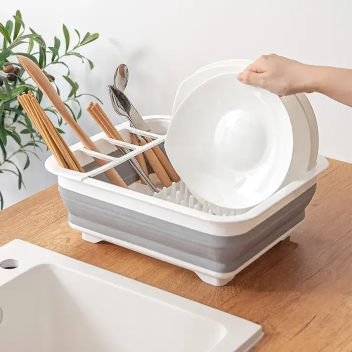 Égouttoir à vaisselle pliable