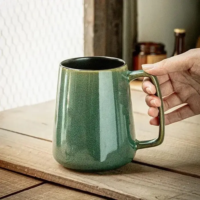 Grands tasses à café en céramique de 24OZ/700ml avec poignée