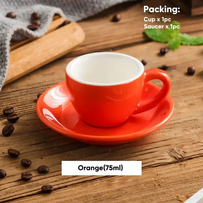 Tasse à café en céramique colorée 75ml