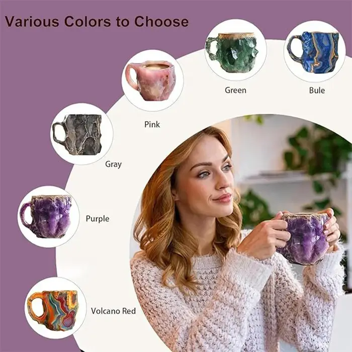 Tasse à café en cristal minéral 2025