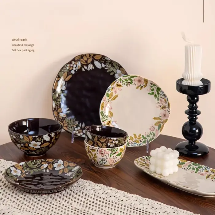 Service de table en céramique pour la maison : bols
